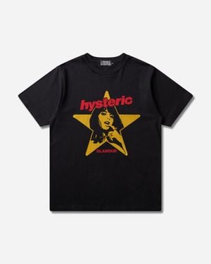 Hysteric Glamour S Hysteric Star T-Shirt - Black
