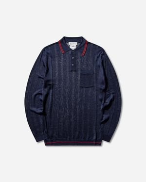 Miista Rufa Polo Knitted Jumper Deep - Blue