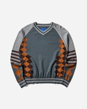 Asics Novalis Laricoid Knit Jumper Mist / Rust - Blue