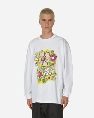 Martine Rose Oversized Longsleeve T-Shirt - White