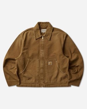 Carhartt Men S Og Arcan Jacket Hamilton (destroy Wash) - Brown