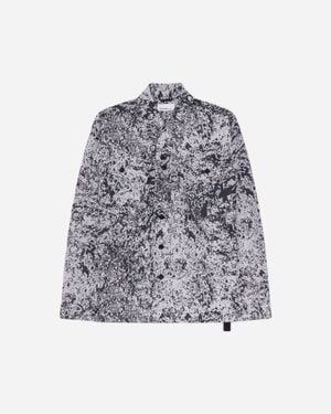 Oamc Peacemaker S Military Cargo Shirt Ash - Grey