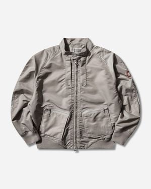 Cav Empt Men S Design Nylon Zip Jacket - Gray