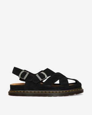 Dr. Martens Fisherman Suede Sandals - Black