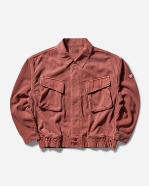 Cav Empt S Overdye Community Button Jacket - Red