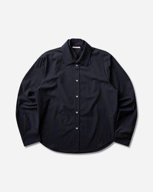 _J.L - A.L_ S Triple Collar Shirt Onyx - Blue