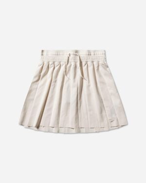 Nike S Mid-Rise Pleated Skirt Chalk - Natural