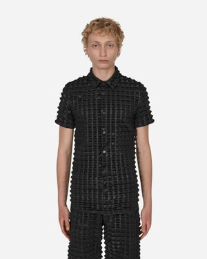 KANGHYUK 2.5 Pyramid Embossed Shirt - Black