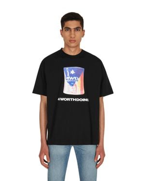 4 Worth Doing The Ceramic Flag T-shirt - Black