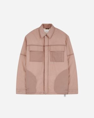 Oamc Peacemaker Padded Overshirt Lilac - Pink