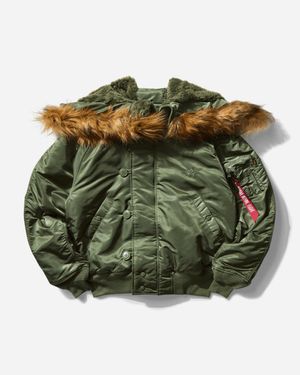 Alpha Industries S N-2B Heritage Winter Jacket Sage - Green