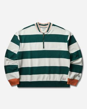 Champion Modern Ametora Striped Longsleeve Polo Shirt Bright - Green
