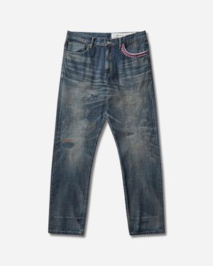 Neighborhood Men S Savage Denim Dp Mid Pants Indigo - Blue