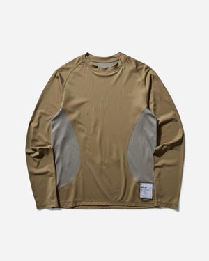 Satisfy Men S Auralite Tech Longsleeve T-shirt Army - Green