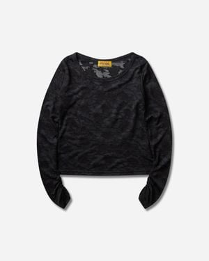 Hysteric Glamour S Hysteric Rose Jacquard Baby T-Shirt - Black