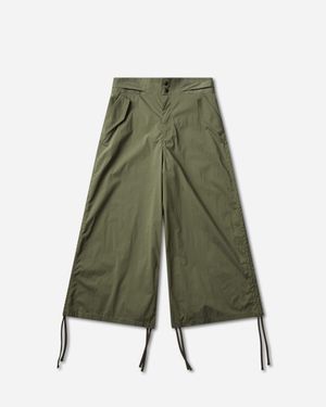 Hysteric Glamour S Side-Gathered Military Trousers Khaki - Green