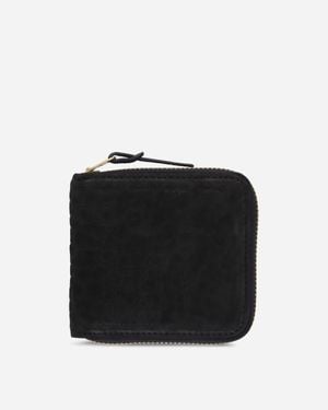Visvim Suede Bi-fold Wallet - Black