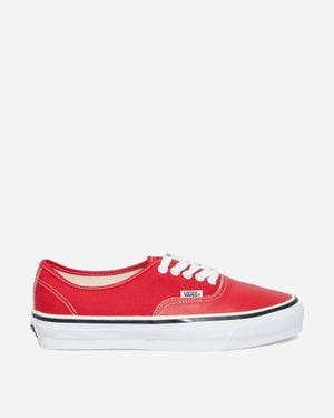 Vans Authentic 44 Siped Vibram Trainers Racing - Red