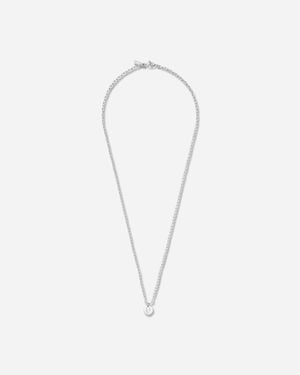 Undercover Logo Brass Necklace Silver - White