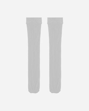 R & M Leathers S Web Knee Socks - White