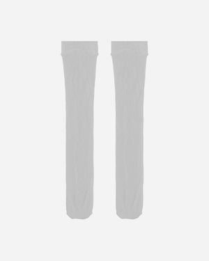 R & M Leathers S Web Knee Socks - White