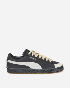 PUMA Nahmias Suede Vintage Trainers Flat Dark Honey Butter - Black