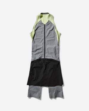 JOHANNA Paris Women S Sprint Dress Lime Cream / - Grey