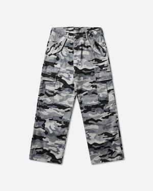 X-Large Men S Label Ripstop Cargo Pants - White