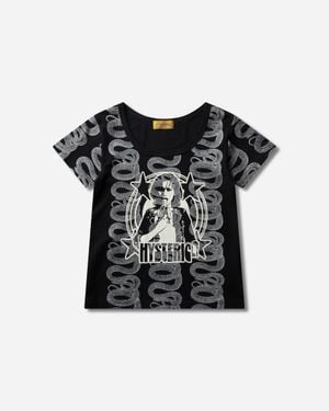Hysteric Glamour Women S Banana Girl Baby T-shirt - Black