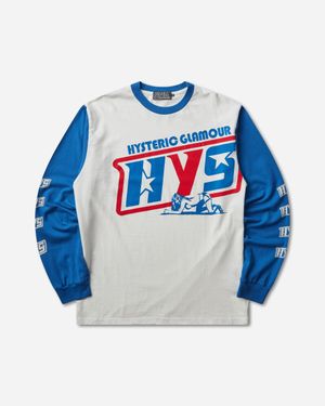 Hysteric Glamour S Dart Track Longsleeve T-Shirt - Blue
