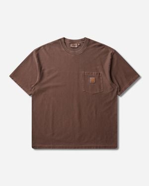 Carhartt S Loose Pocket T-Shirt Tobacco (Garment Dyed) - Brown