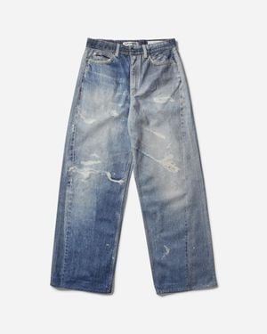 Our Legacy S Full Cut Jeans Digital Denim Print - Blue
