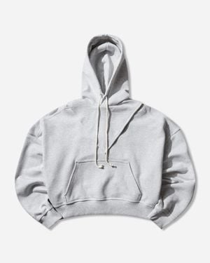 adidas Bad Bunny Heavy Crewneck And Hooded Balaclava Sweatshirt Light Heather - Grey