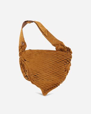 Kiko Kostadinov Fiore Twisted Bag Caramel - Brown