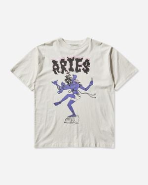 Aries Faded The Destroyer T-shirt Off - White