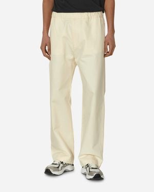 Moncler Cotton Poplin Pants - Natural