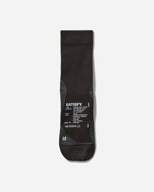 Satisfy Merino Nylon Tube Socks - Black