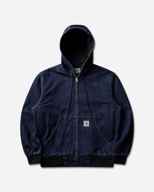 Carhartt S Og Active Jacket (Rinsed) - Blue