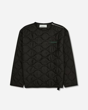 Oamc Peacemaker Men S Shoulder Zip Liner - Black