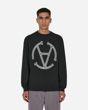 Aries Slam Jam Exclusive Column Circle Longsleeve T-Shirt - Black