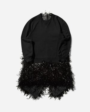 Undercover S Cotton Sweat Dress - Black