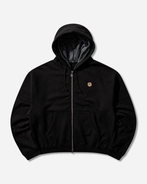 Chio Men S Dog Mesh Zip Hoodie - Black