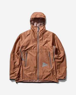 and wander 3L Ul Rain Jacket - Brown