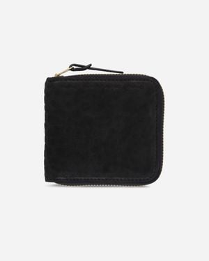 Visvim Suede Bi-fold Wallet - Black