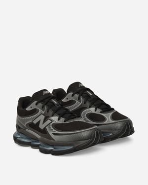 New Balance Abzorb 2000 Sneakers / Dark Silver Metallic / Light Chrome Blue - Black