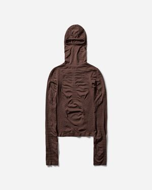 Roa Women S Circular Hoodie Dark - Brown