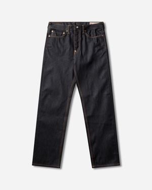 Evisu S Seagull Print Pockets Jeans Raw - Blue