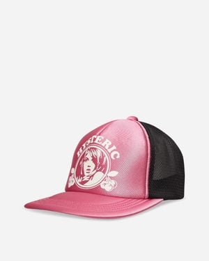 Hysteric Glamour Hysteric Cherry Glossy Mesh Cap - Pink