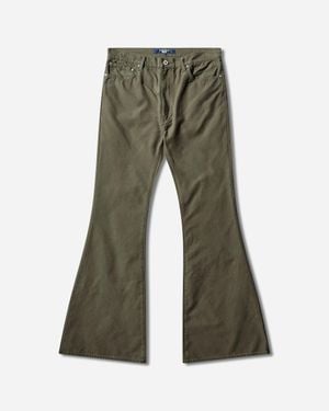 Junya Watanabe Men S Flared Bootcut Pants Khaki - Green