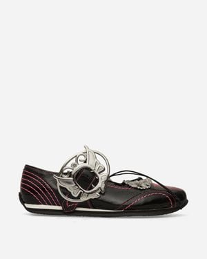 Chopova Lowena Women S Butterfly Marta Mary Jane Shoes Black / Pink